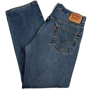 Levi’s 505 Regular Fit Jeans 36x32 Classic Blue Denim Straight Leg Vintage